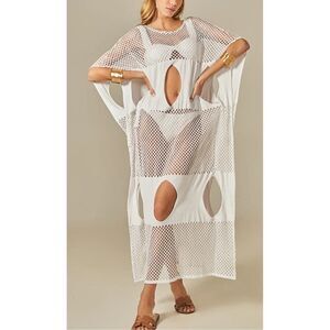 Empress Brasil White Nikki Tunic Cover Up O/S